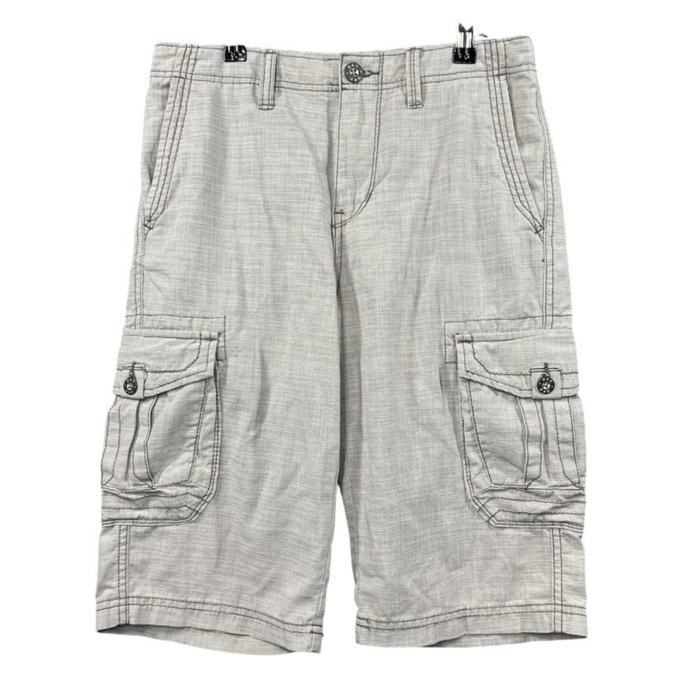 NEW‎ BKE Standard Concord Cargo Shorts 28W 24L (Outseam) Gray Thick Stitch  NWT